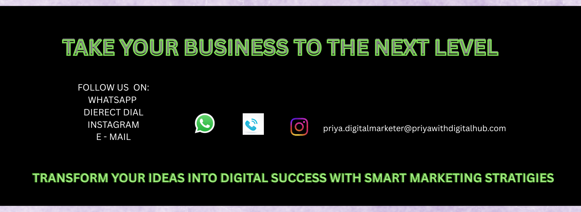 TAKE YOUR BUSINESS TO THE NEXT LEVEL