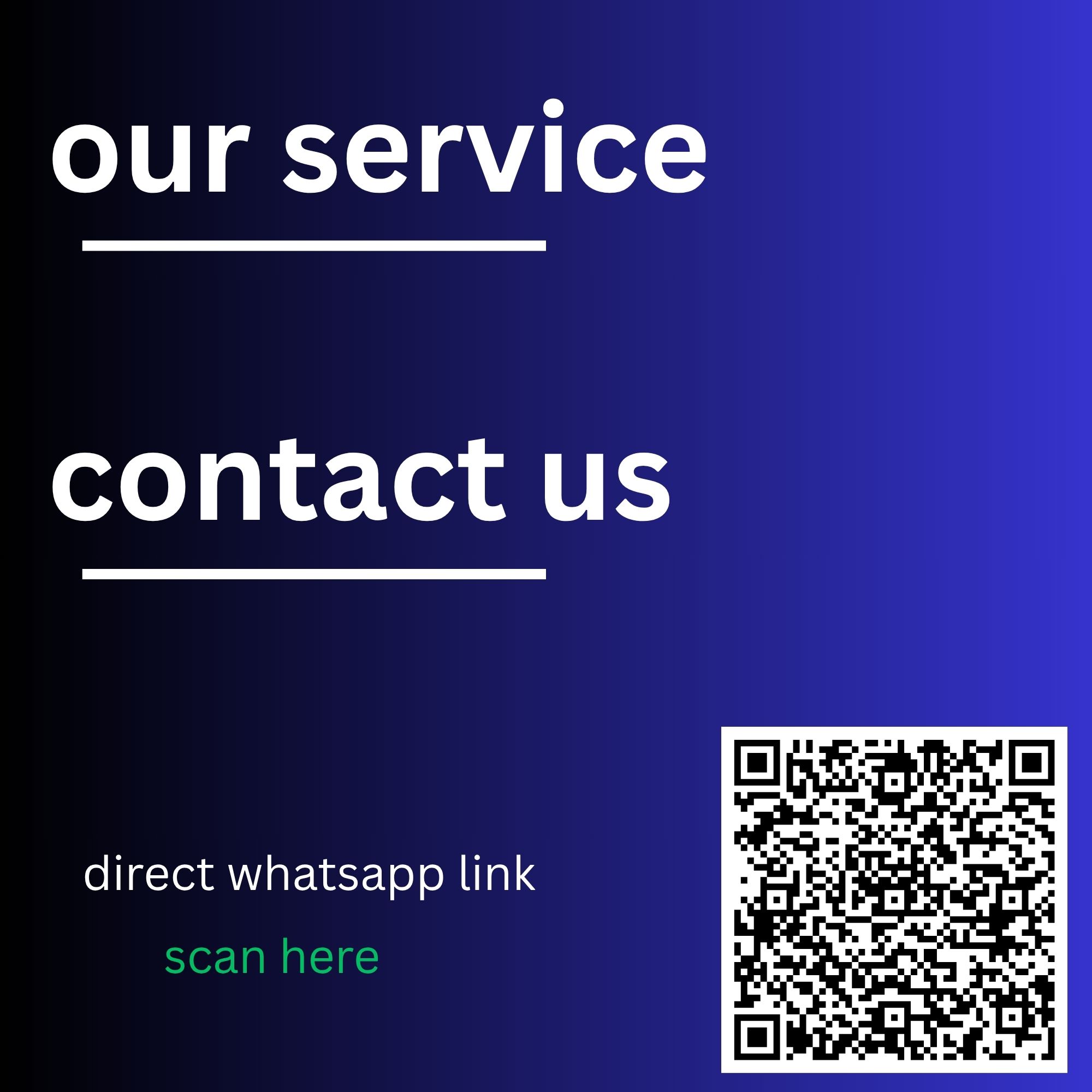 our service